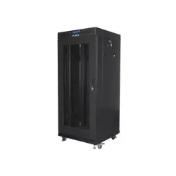 Szafa instalacyjna Rack stojąca 19" 27U 600x600 czarna | PartsPC.pl