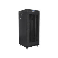 Szafa instalacyjna Rack stojąca 19" 27U 600x600 czarna | PartsPC.pl
