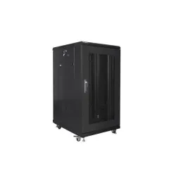 Szafa instalacyjna Rack stojąca 19" 22U 800x800 czarna | PartsPC.pl
