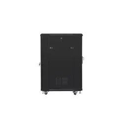 Szafa instalacyjna Rack stojąca 19" 22U 800x800 czarna | PartsPC.pl