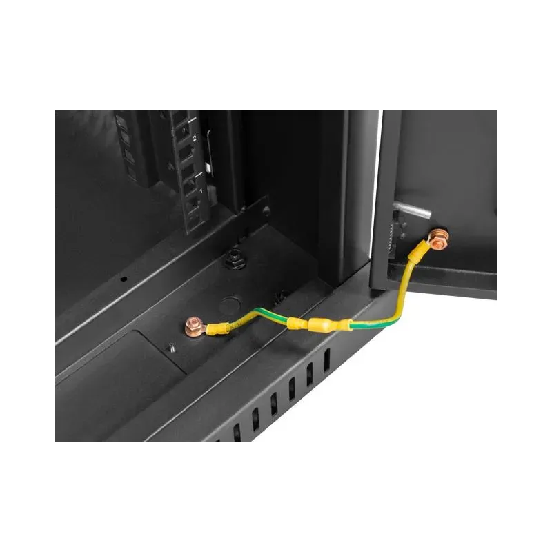 Szafa instalacyjna Rack stojąca 19" 22U 800x800 czarna | PartsPC.pl