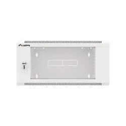 Szafa instalacyjna Lanberg rack wisząca 19" 4U 600 drzwi szklane szara