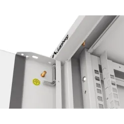Szafa instalacyjna Lanberg rack wisząca 19" 4U 600 drzwi szklane szara