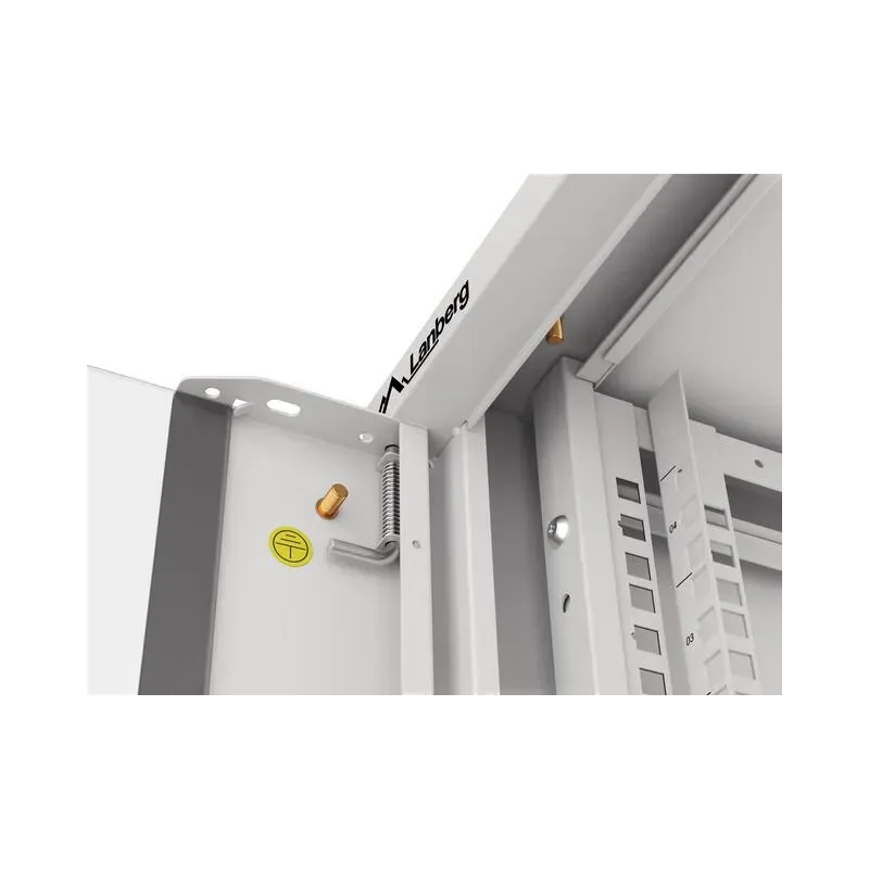 Szafa instalacyjna Lanberg rack wisząca 19" 4U 600 drzwi szklane szara