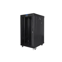 Szafa instalacyjna Rack stojąca 19" 22U 600x600 czarna | PartsPC.pl