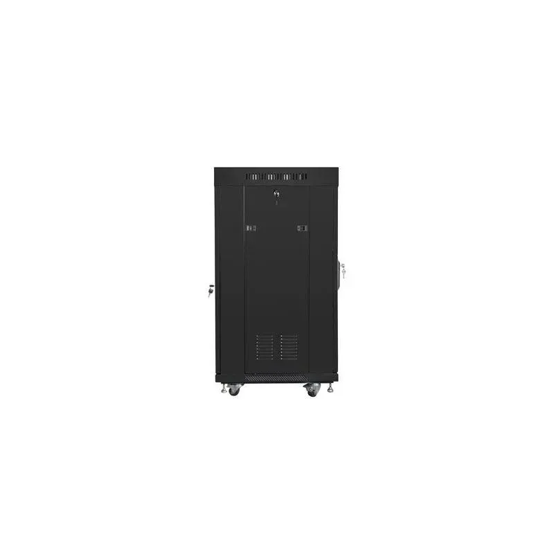 Szafa instalacyjna Rack stojąca 19" 22U 600x600 czarna | PartsPC.pl