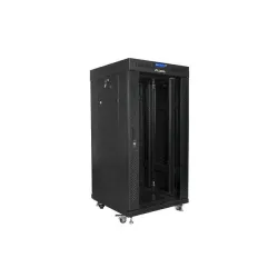 Szafa instalacyjna Rack stojąca 19" 22U 600x600 czarna | PartsPC.pl