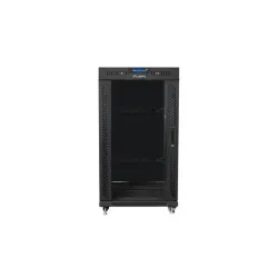 Szafa instalacyjna Rack stojąca 19" 22U 600x600 czarna | PartsPC.pl