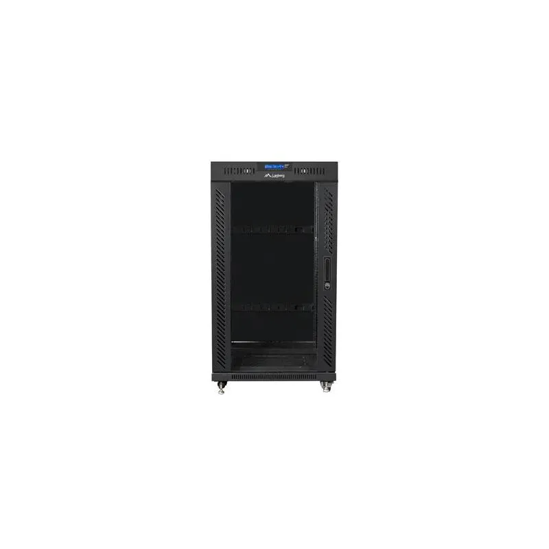 Szafa instalacyjna Rack stojąca 19" 22U 600x600 czarna | PartsPC.pl