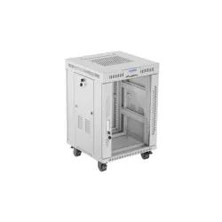 Szafa instalacyjna Rack stojąca 19" 15U 600x600 szara | PartsPC.pl