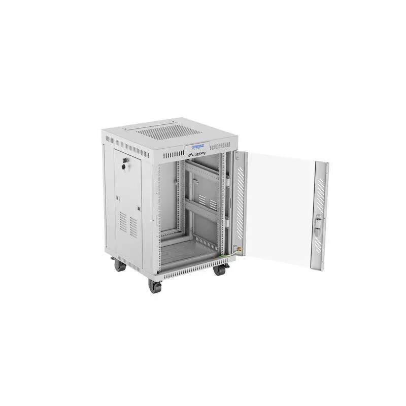 Szafa instalacyjna Rack stojąca 19" 15U 600x600 szara | PartsPC.pl