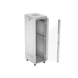 Szafa instalacyjna Rack stojąca 19" 42U 600x800 szara | PartsPC.pl