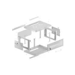 Szafa instalacyjna Lanberg rack wisząca 19" 4U 600x450... | PartsPC.pl