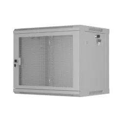 Szafa instalacyjna Lanberg rack wisząca 19" 9U 600x450 drzwi perforowane