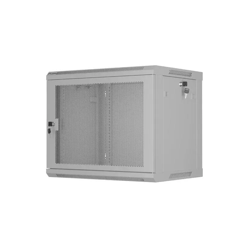 Szafa instalacyjna Lanberg rack wisząca 19" 9U 600x450 drzwi perforowane
