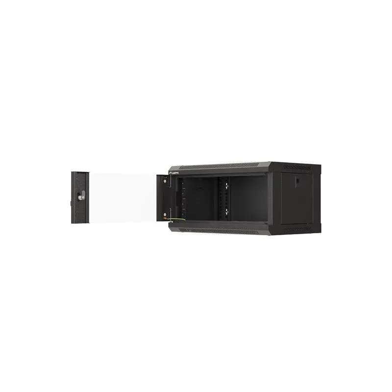 Szafa instalacyjna Rack wisząca 19" 4U 540x350 czarna | PartsPC.pl