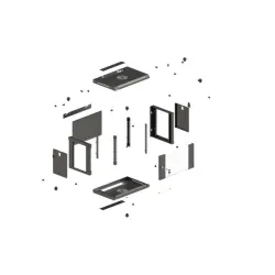 Szafa instalacyjna Rack wisząca 19" 4U 540x350 czarna | PartsPC.pl