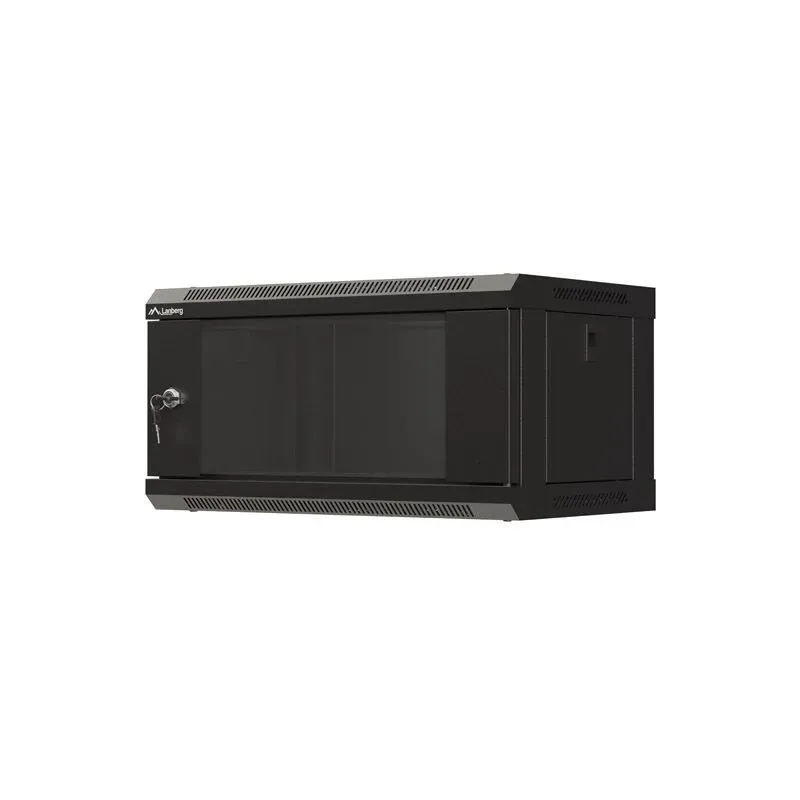 Szafa instalacyjna Rack wisząca 19" 4U 540x350 czarna | PartsPC.pl