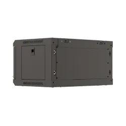 Szafa instalacyjna Rack wisząca 19" 4U 540x350 czarna | PartsPC.pl