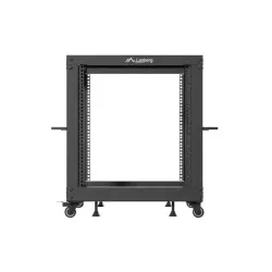 Stojak open rack Lanberg 19" 12U 600x600-1100 regulowany | PartsPC.pl