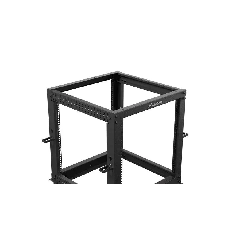 Stojak open rack Lanberg 19" 12U 600x600-1100 regulowany | PartsPC.pl