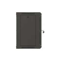 Szafa instalacyjna Rack wisząca 19" 9U 540x350 czarna | PartsPC.pl