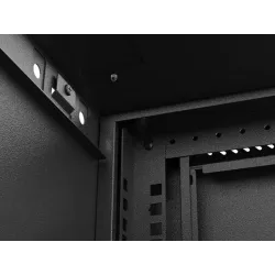 Szafa instalacyjna Rack wisząca 19" 9U 540x350 czarna | PartsPC.pl