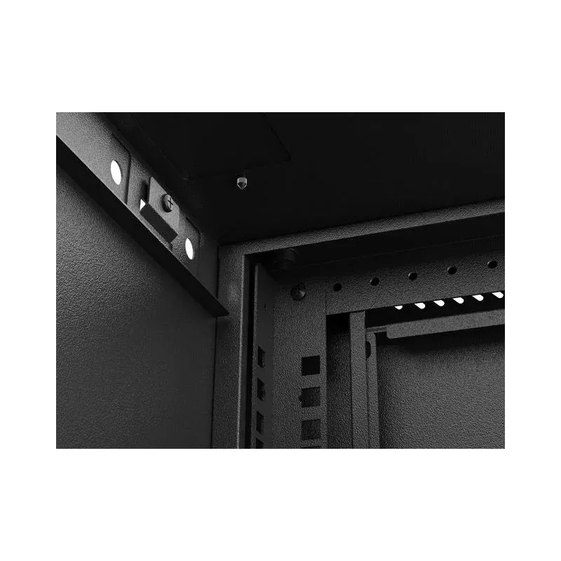 Szafa instalacyjna Rack wisząca 19" 9U 540x350 czarna | PartsPC.pl