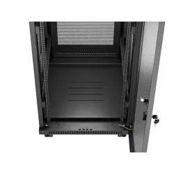 Szafa instalacyjna Rack Lanberg stojąca 19" 32U 600x800 czarna drzwi