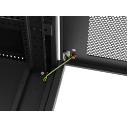 Szafa instalacyjna Rack Lanberg stojąca 19" 32U 600x800 czarna drzwi