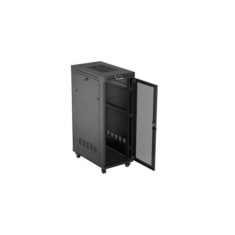 Szafa instalacyjna Rack Lanberg 19" 32U 600x1000 czarna | PartsPC.pl