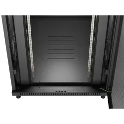 Szafa instalacyjna Rack Lanberg Stojąca 19" 22U 800x1200 Czarna drzwi