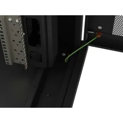 Szafa instalacyjna Rack Lanberg Stojąca 19" 22U 800x1200 Czarna drzwi