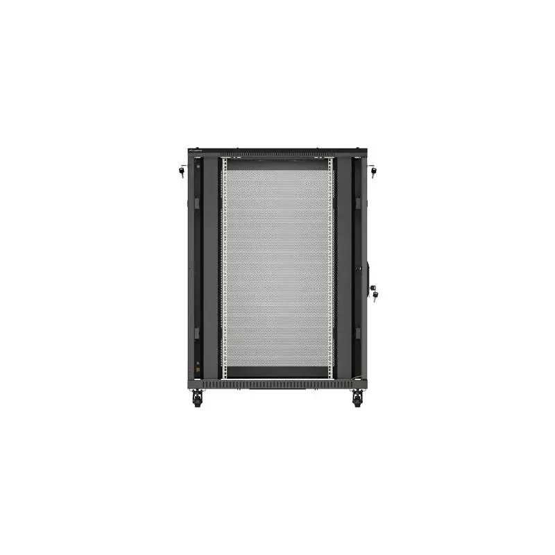 Szafa instalacyjna Rack Lanberg Stojąca 19" 22U 800x1200 Czarna drzwi