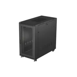 Szafa instalacyjna Rack stojąca 19" 22U 600x1200 czarna | PartsPC.pl