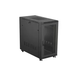 Szafa instalacyjna Rack stojąca 19" 22U 600x1200 czarna | PartsPC.pl