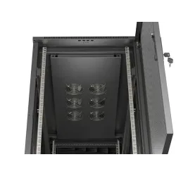 Szafa instalacyjna Rack stojąca 19" 22U 600x1200 czarna | PartsPC.pl