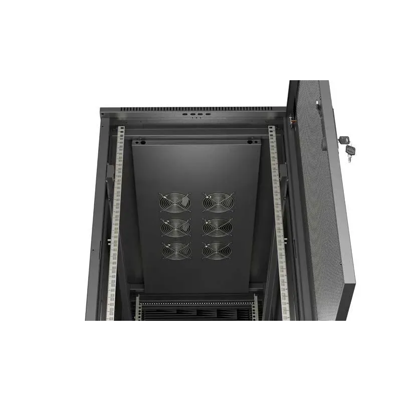 Szafa instalacyjna Rack stojąca 19" 22U 600x1200 czarna | PartsPC.pl