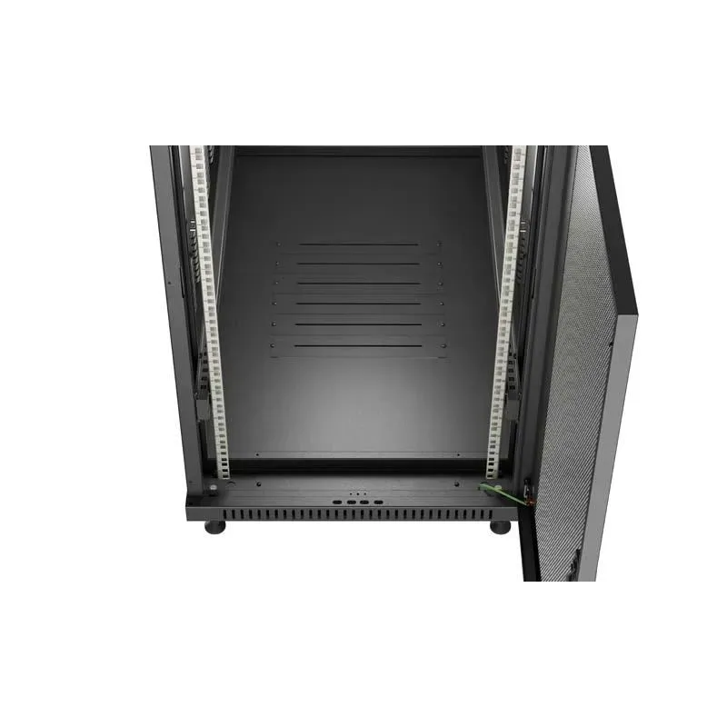 Szafa instalacyjna Rack stojąca 19" 22U 600x1200 czarna | PartsPC.pl