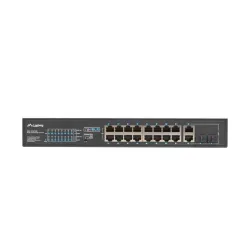 Switch niezarządzalny Lanberg 16x 100Mb PoE+/2x Combo | PartsPC.pl