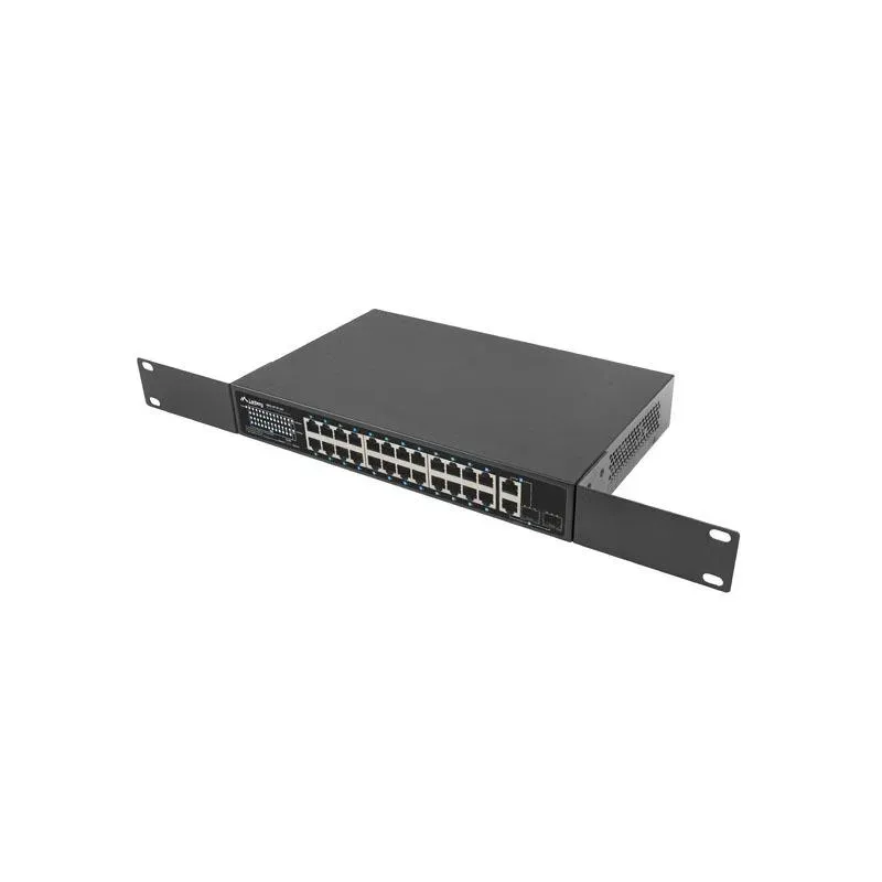 Switch niezarządzalny Lanberg 24x 100Mb PoE+/2x Combo | PartsPC.pl