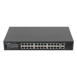 Switch niezarządzalny Lanberg 24x 100Mb PoE+/2x Combo | PartsPC.pl