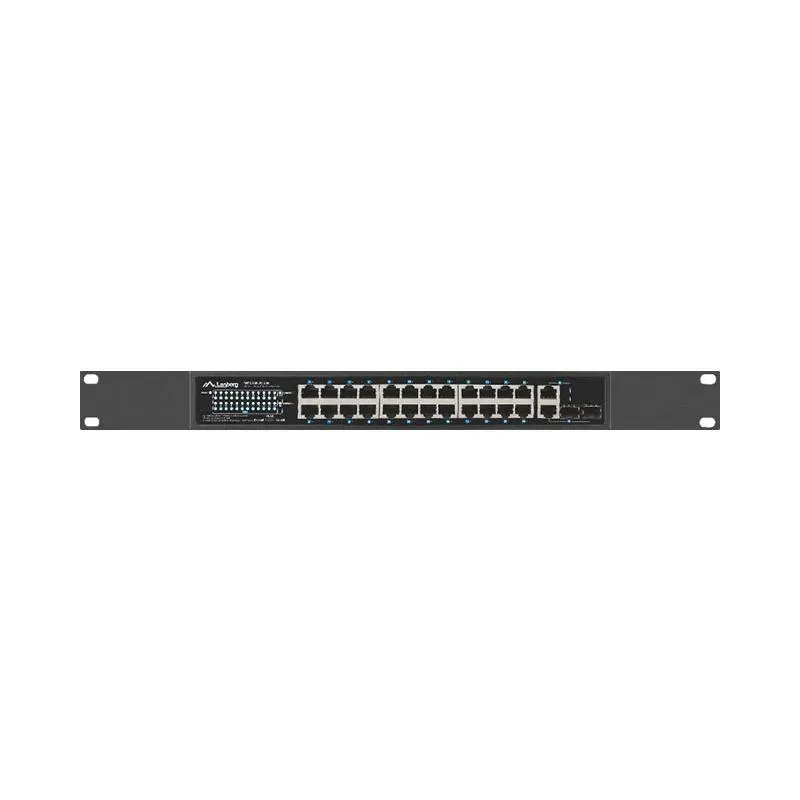Switch niezarządzalny Lanberg 24x 100Mb PoE+/2x Combo | PartsPC.pl