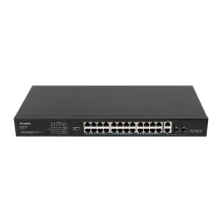 Switch niezarządzalny Lanberg 24x 100Mb PoE+/2x Combo | PartsPC.pl
