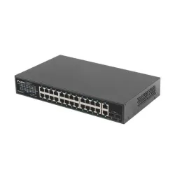 Switch niezarządzalny Lanberg 24x 1Gb PoE+/2x Gb 2x SFP | PartsPC.pl