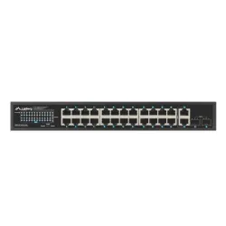 Switch niezarządzalny Lanberg 24x 1Gb PoE+/2x Gb 2x SFP | PartsPC.pl
