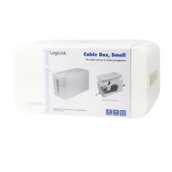 Organizer kabli LogiLink KAB0061 CableBox M, biały | PartsPC.pl