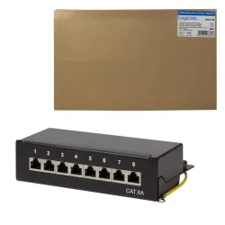 Patch panel stacjonarny LogiLink NP0018B 8x RJ45 kat.6A | PartsPC.pl