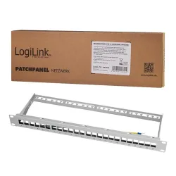 Patch panel 19" LogiLink NK4041 24 x keystone, 1U, | PartsPC.pl