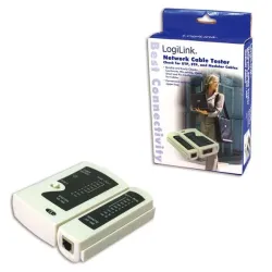 Tester kabli LogiLink WZ0010 złącza RJ11, RJ12, RJ45 | PartsPC.pl